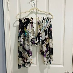 Cynthia Rowley floral scarf